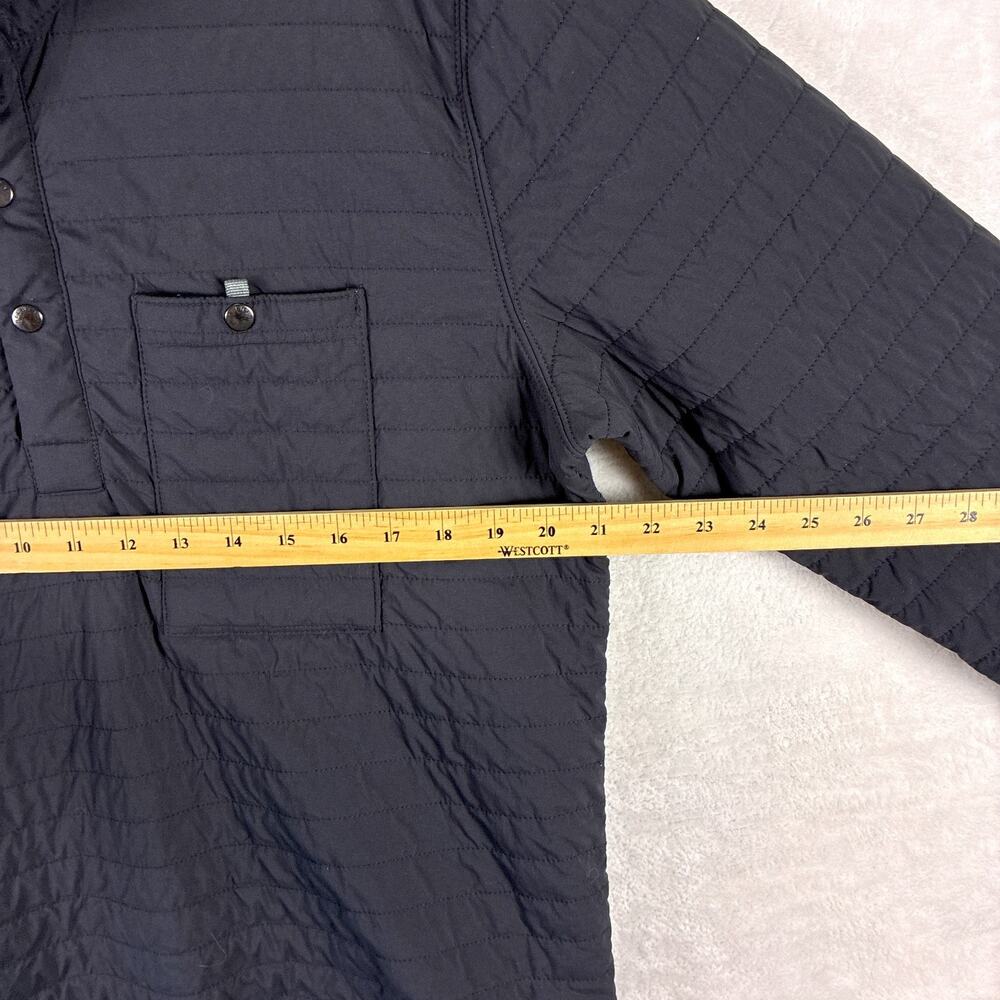 Relwen Jacket Men M Black Navy Windzip Popover Quilted Nylon Preppy Huckberry - Picture 10 of 12